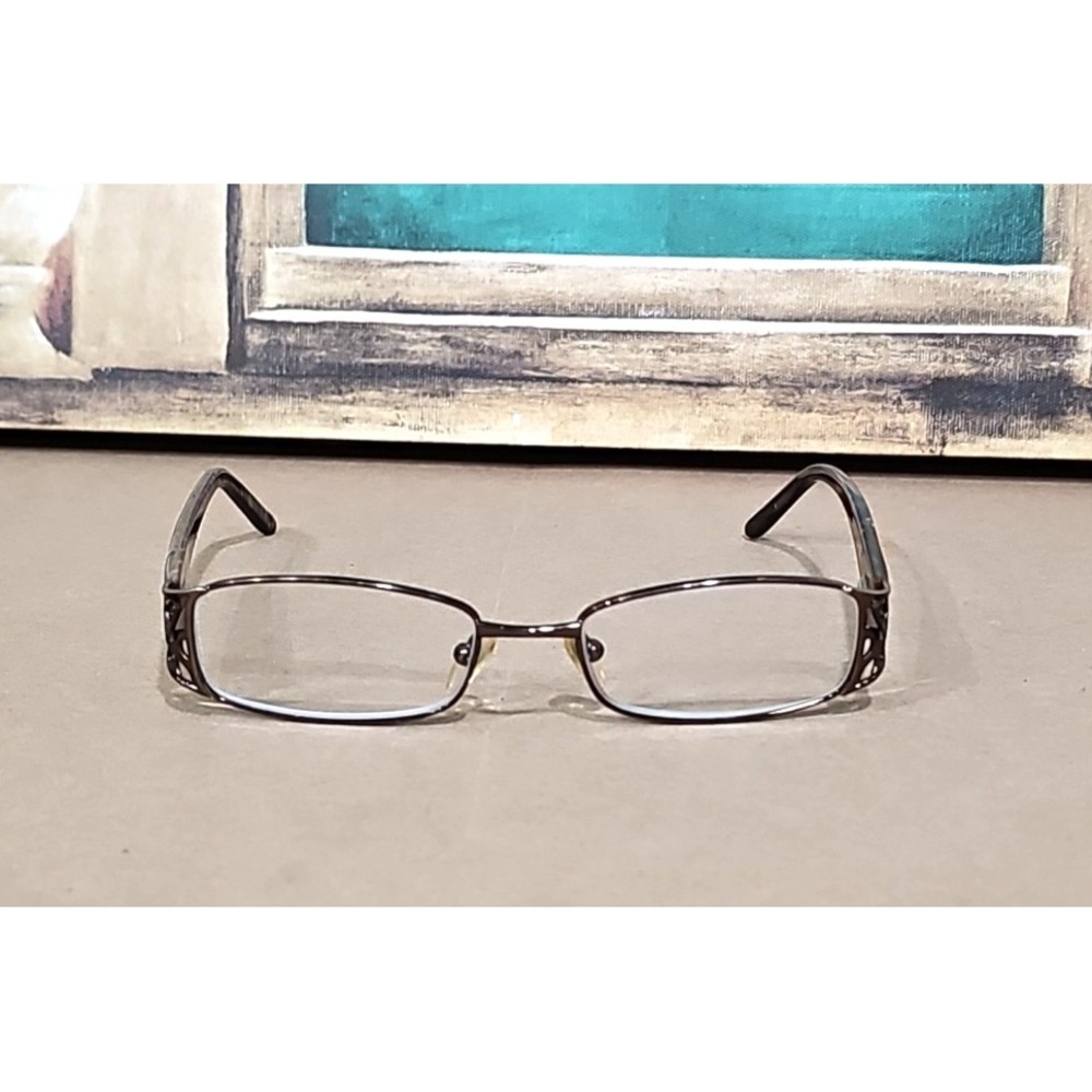 Kay Unger New York K141 Eyeglasses Frame Women's Brown‎ Full Rim Oval 51-18-135